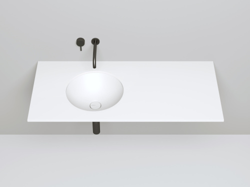 Раковина из искусственного камня S-Stone Salini MAREA 1802205MF 40х40 встраиваемая цвет мультиколор - фото 3